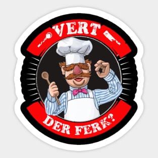 vert der ferk Sticker